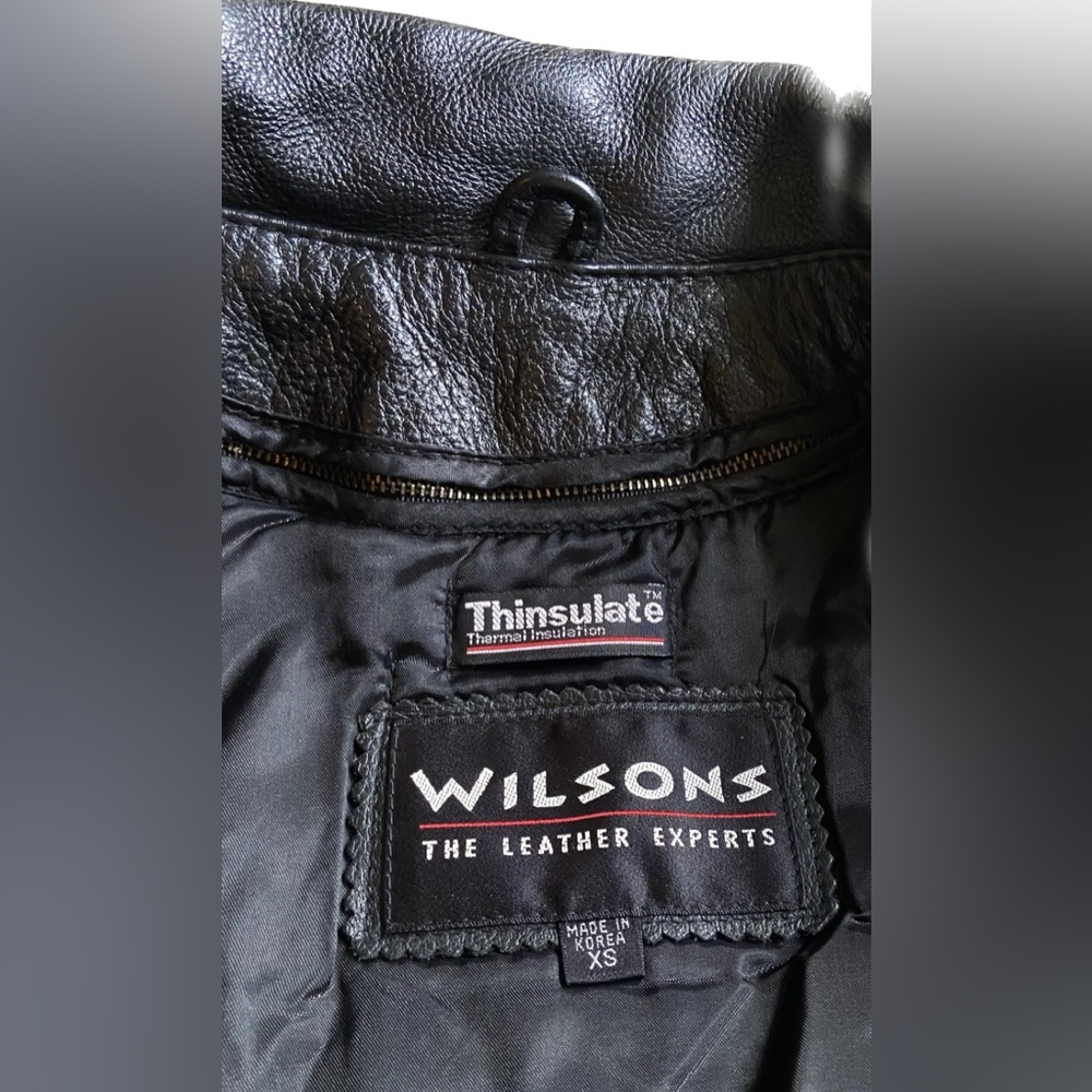 WILSON ❤️❤️ BIKERS LEATHER JACKET - Picture 10 of 14